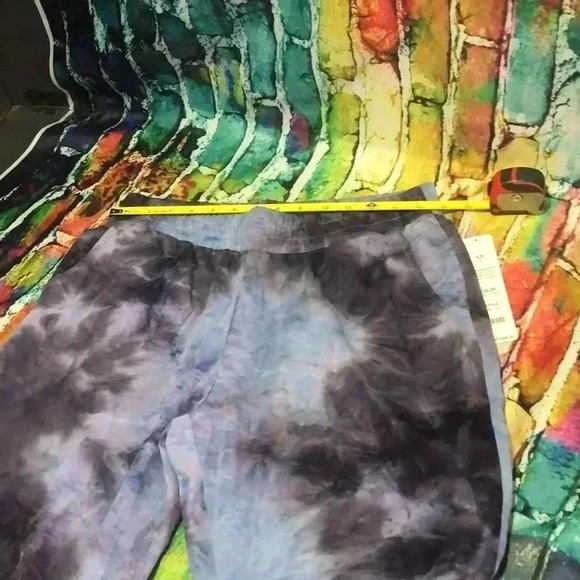 VOGO indigo/purple tie dye pants with pockets size medium - Picture 5 of 8